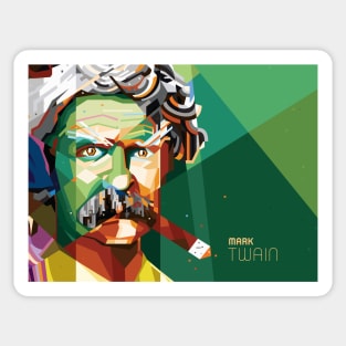 Mark Twain Pop Art Sticker